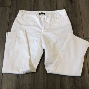 Metaphor White Cropped Pant